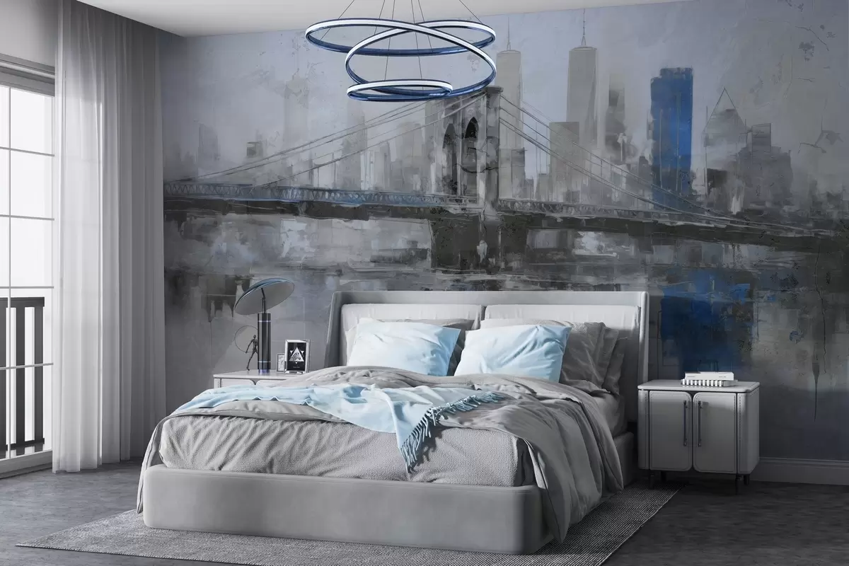 wall murals Урбани поткровни пејзаж w04192v1