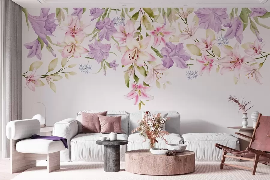 wall murals љиљани висе са врха w04210
