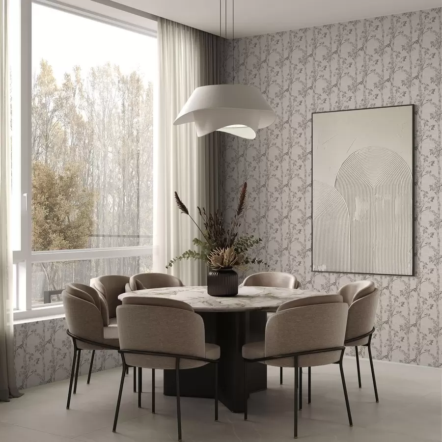 wall murals Гране брезе са лишћем, текстурирана позадина a00257v1