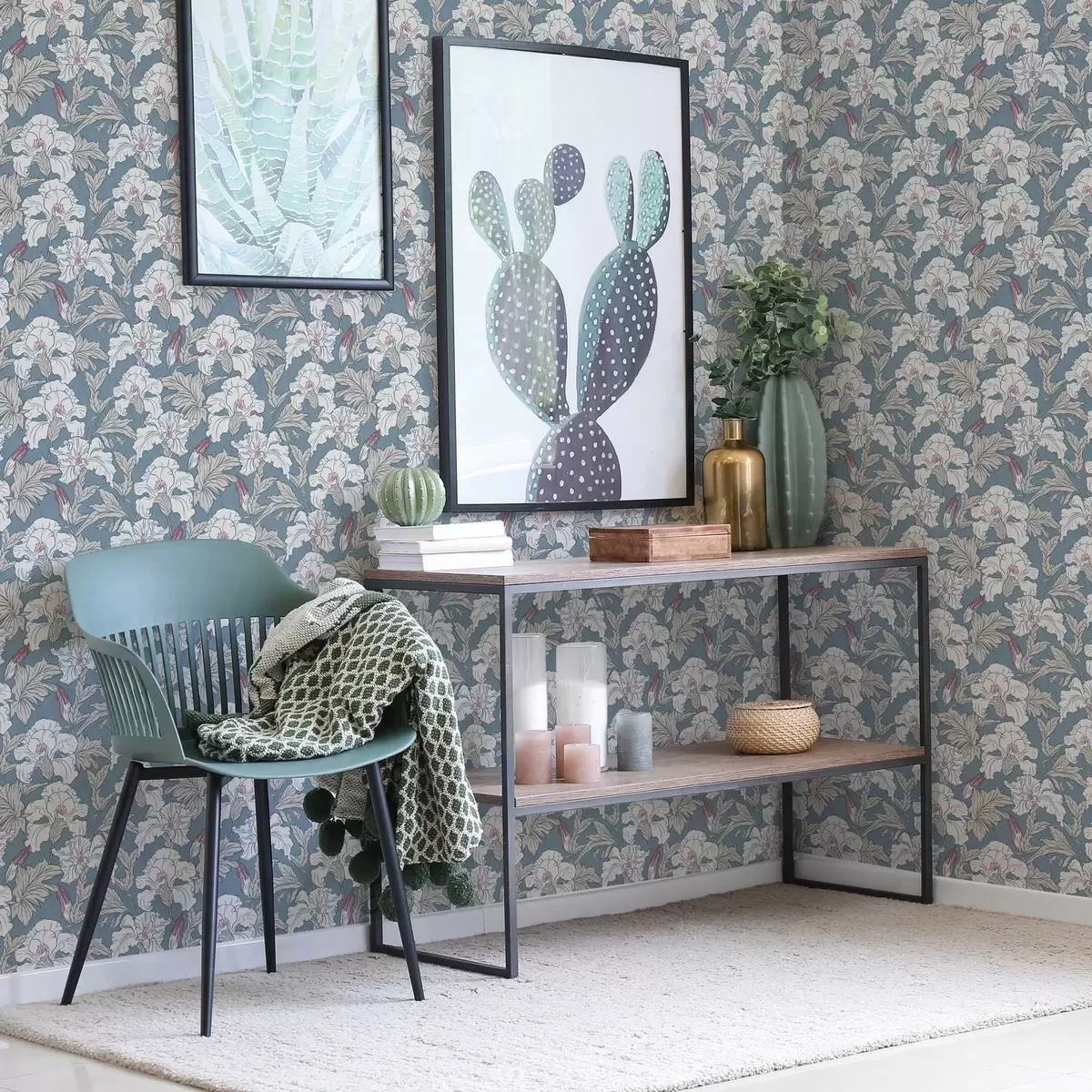 Позадина Бели хибискус на плавој позадини са контурним узорком a00272v1