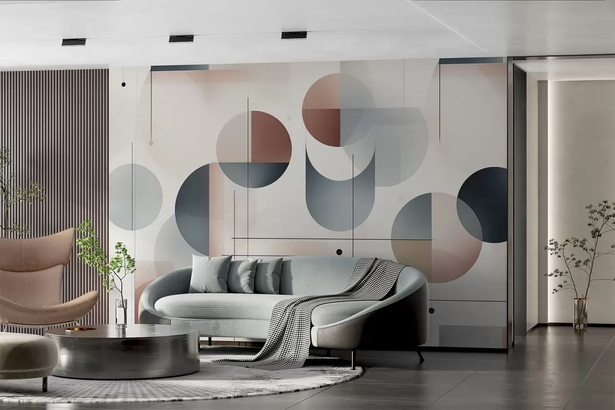 wall murals Геометријски апстрактни облици w04220