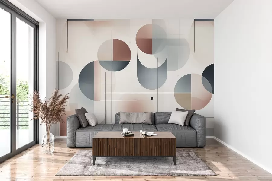 wall murals Геометријски апстрактни облици w04220