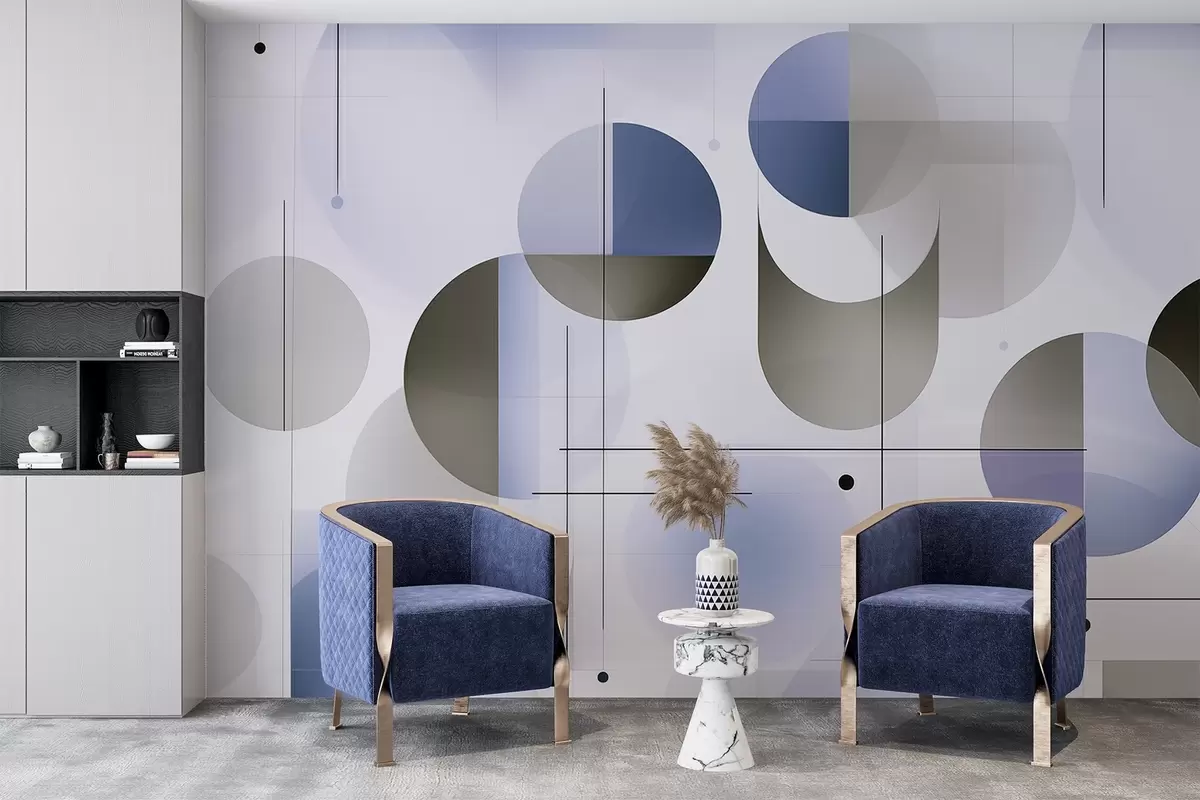 wall murals Геометријски апстрактни облици w04220v1