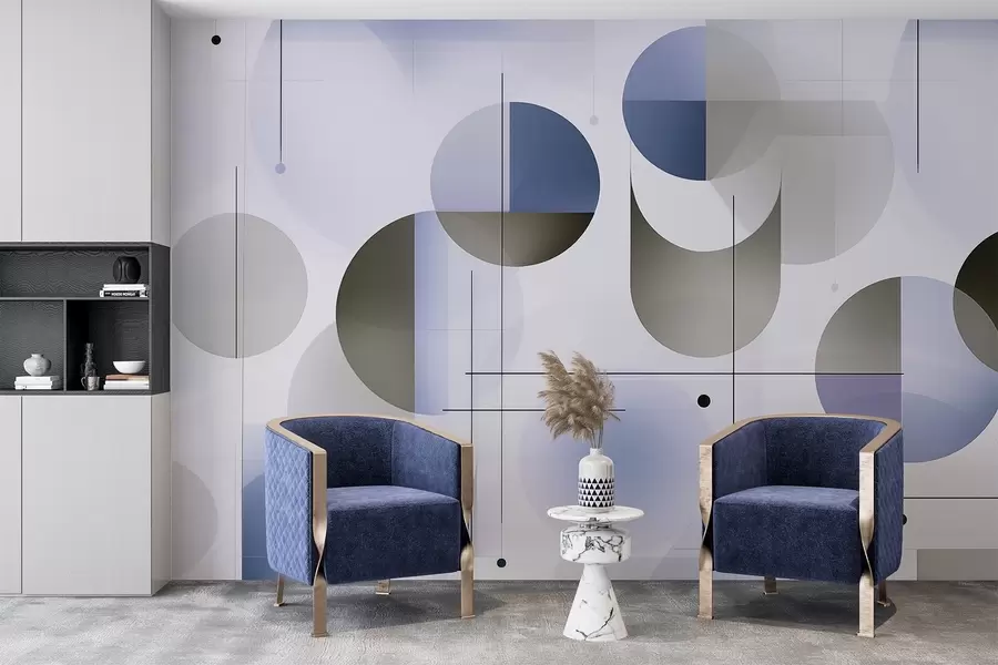 wall murals Геометријски апстрактни облици w04220v1