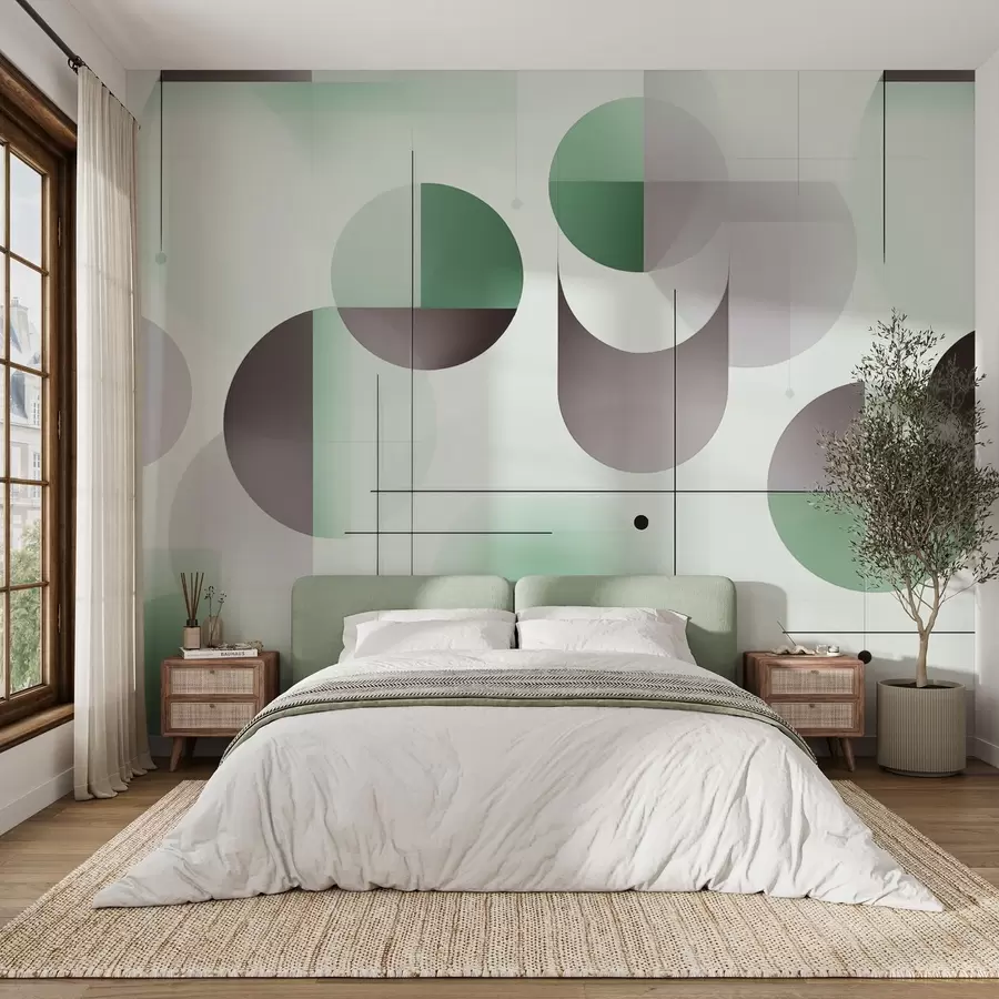 wall murals Геометријски апстрактни облици w04220v2