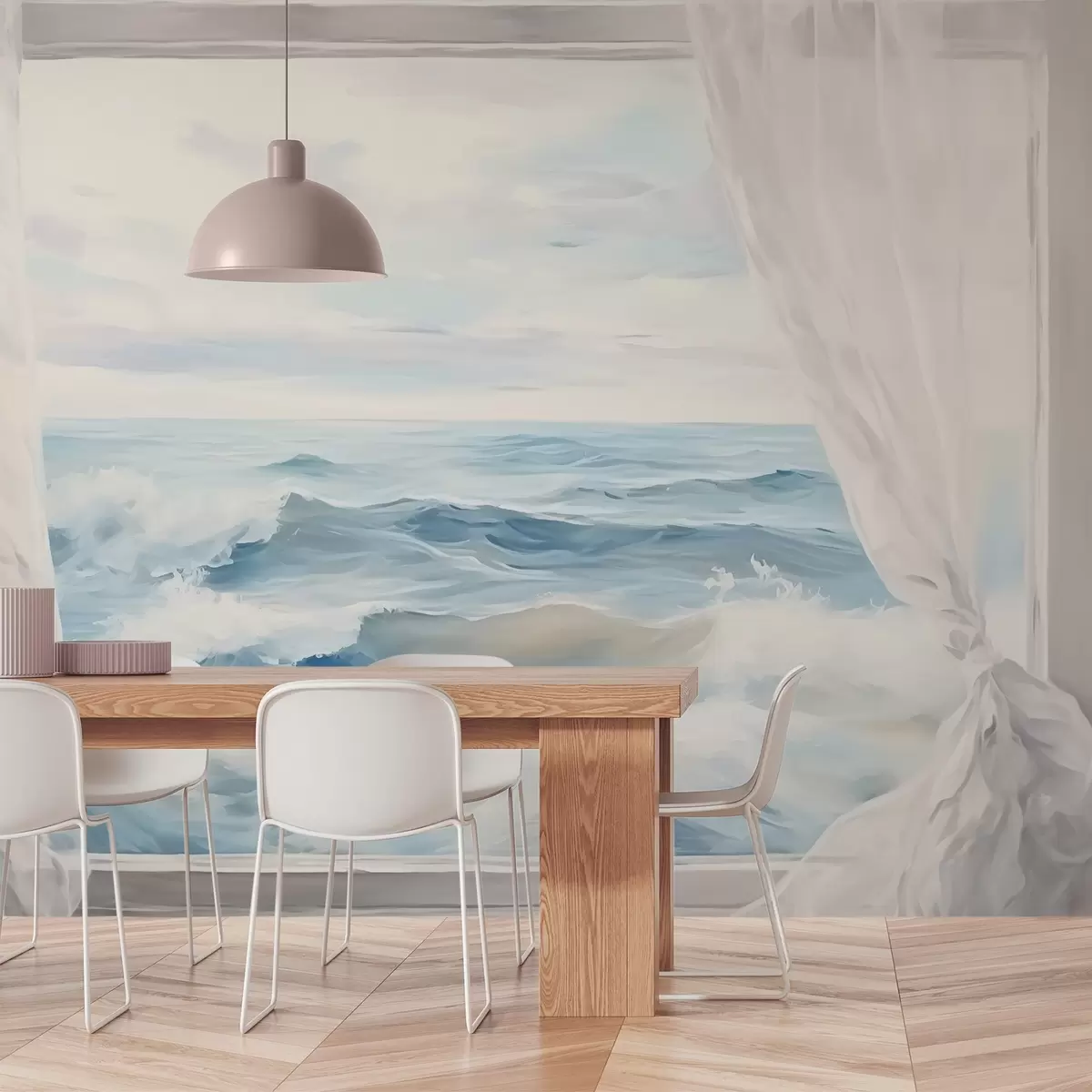 wall murals Поглед са прозора на море w04230