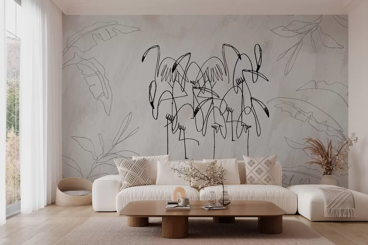 wall murals Фламинго w04233