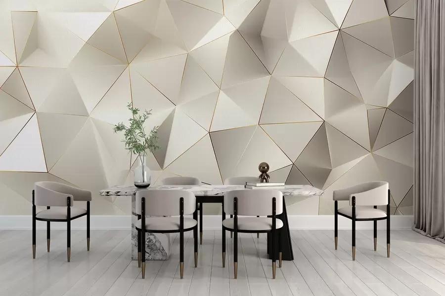 wall murals геометрија, апстракција, светлост, фасете, образац, структура w04236