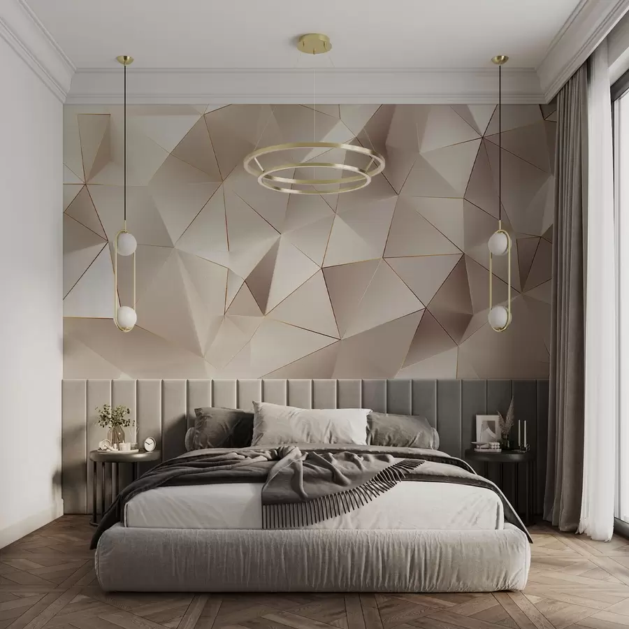 wall murals геометрија, апстракција, светлост, фасете, образац, структура w04236v1