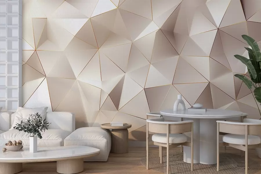 wall murals геометрија, апстракција, светлост, фасете, образац, структура w04236v1