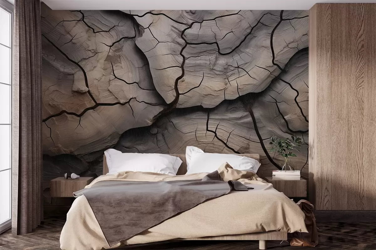 wall murals дрво, пукотине, светлост, текстура, кора, природно w04238