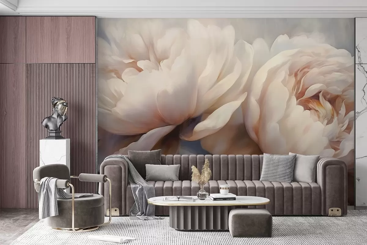wall murals Деликатни божури w04225