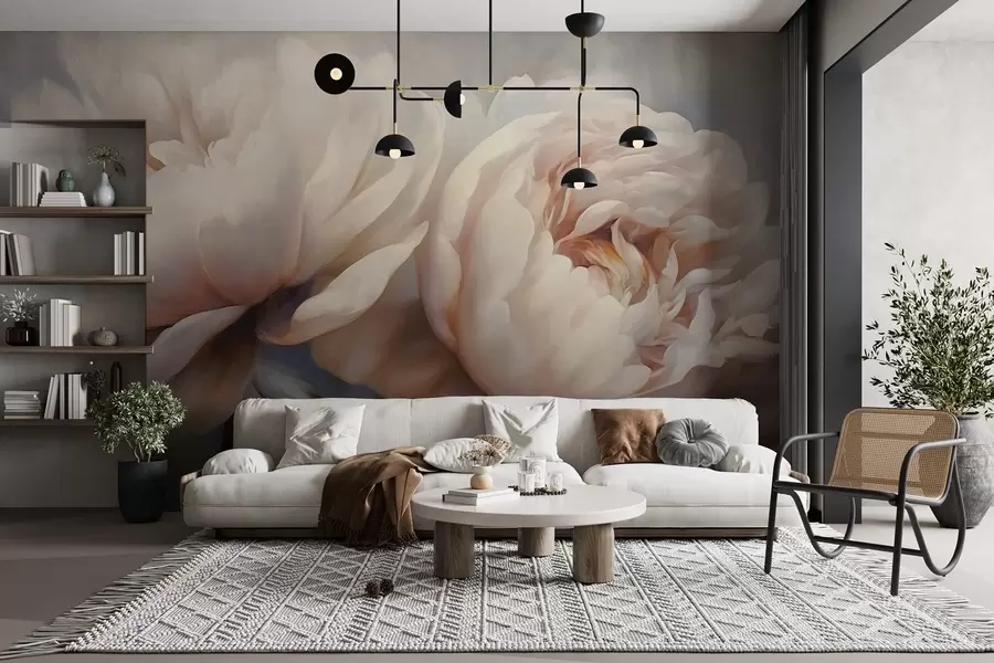 wall murals Деликатни божури w04225