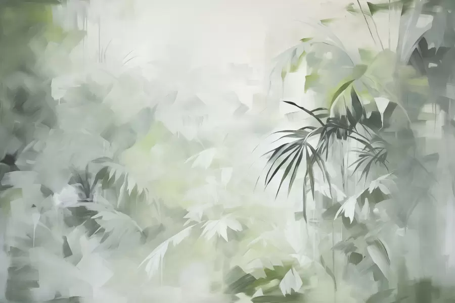 wall murals Сликање имитације џунгле w04265