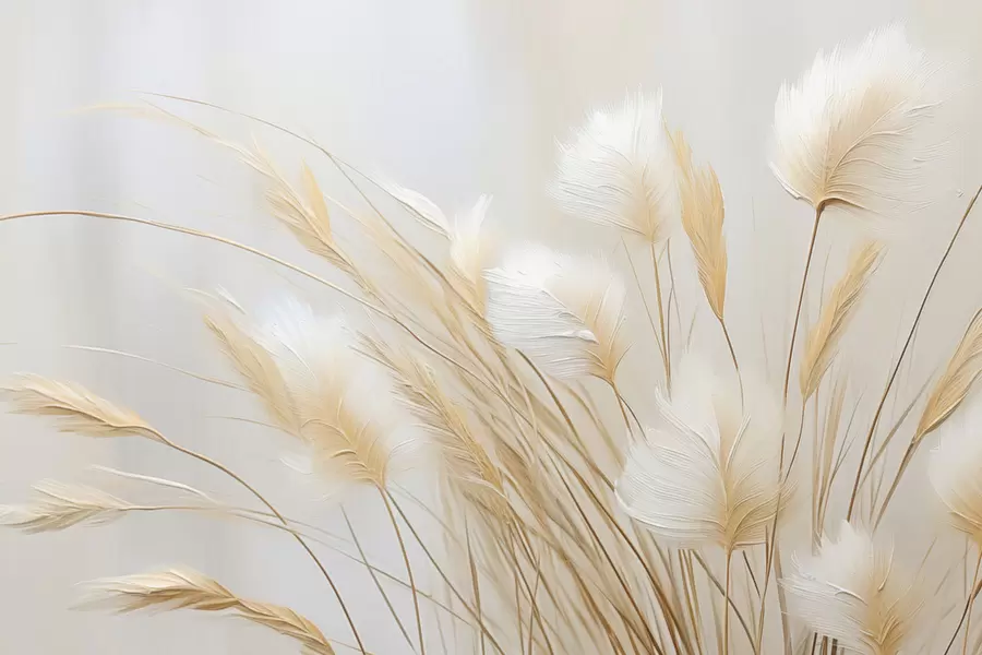 wall murals Сликање имитације класчића пампаса w04266