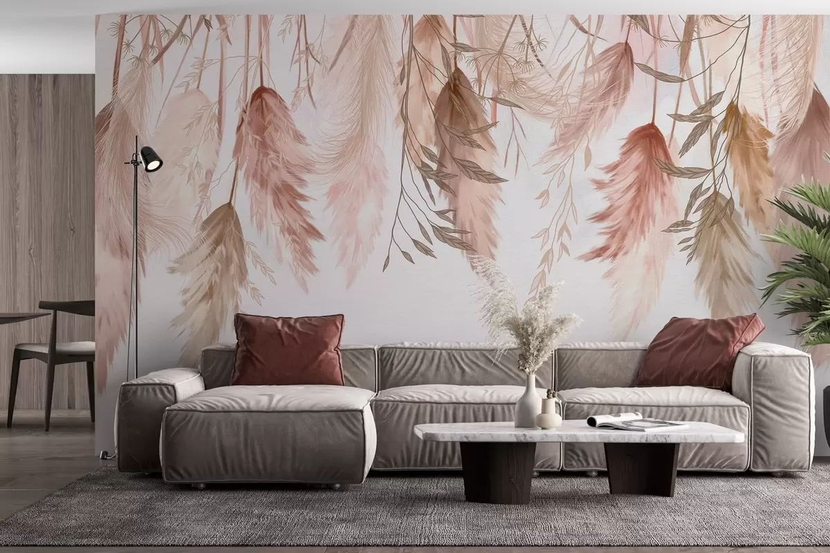 wall murals Сушени цветови цвећа w04253