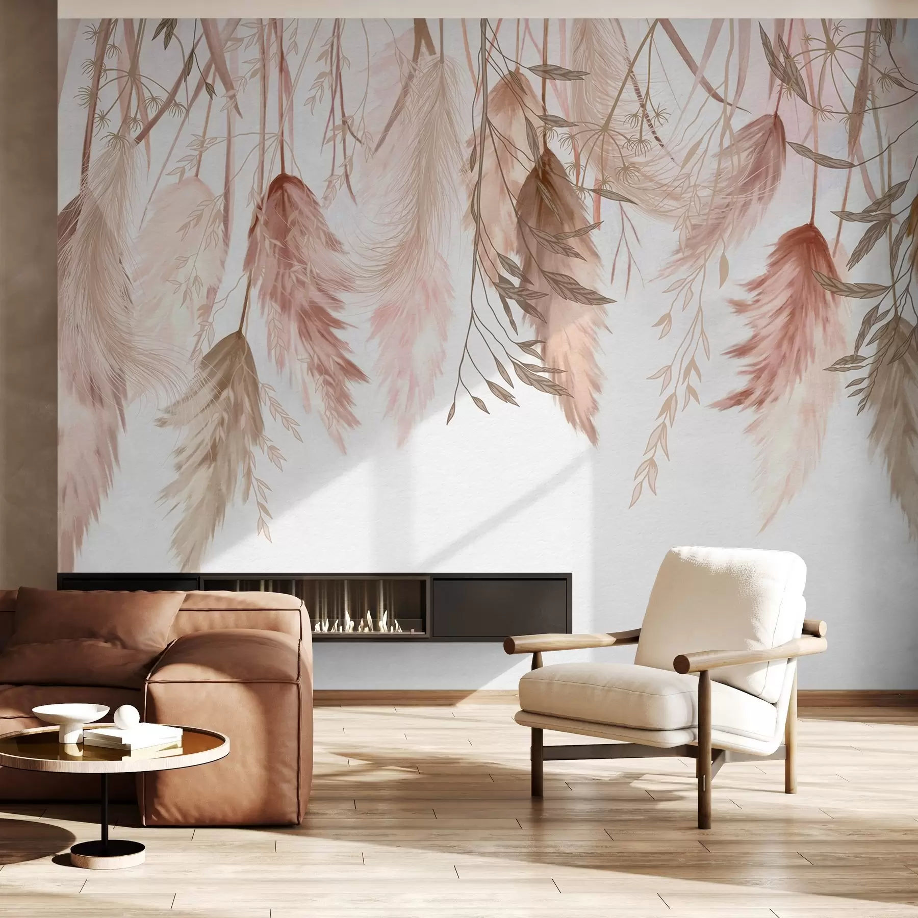 wall murals Сушени цветови цвећа w04253