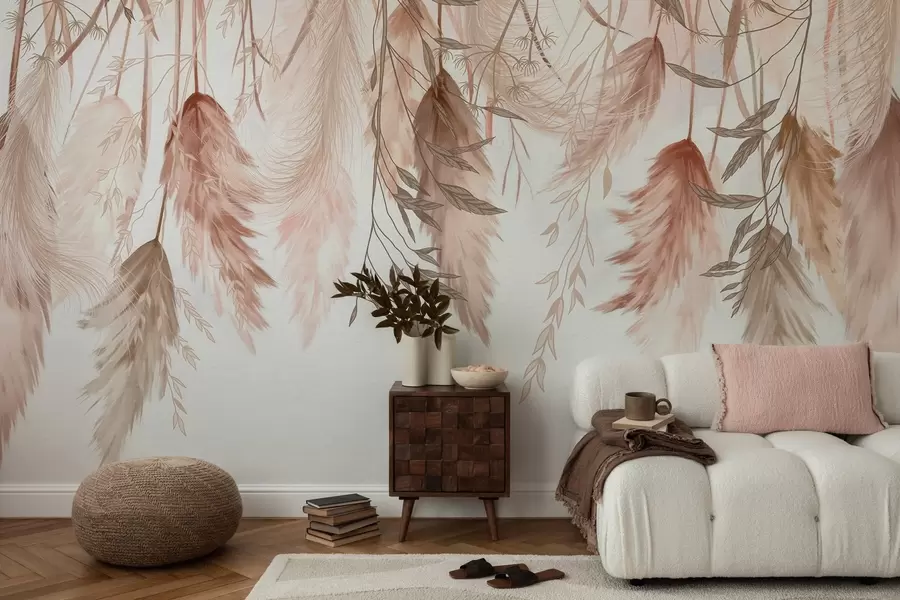 wall murals Сушени цветови цвећа w04253