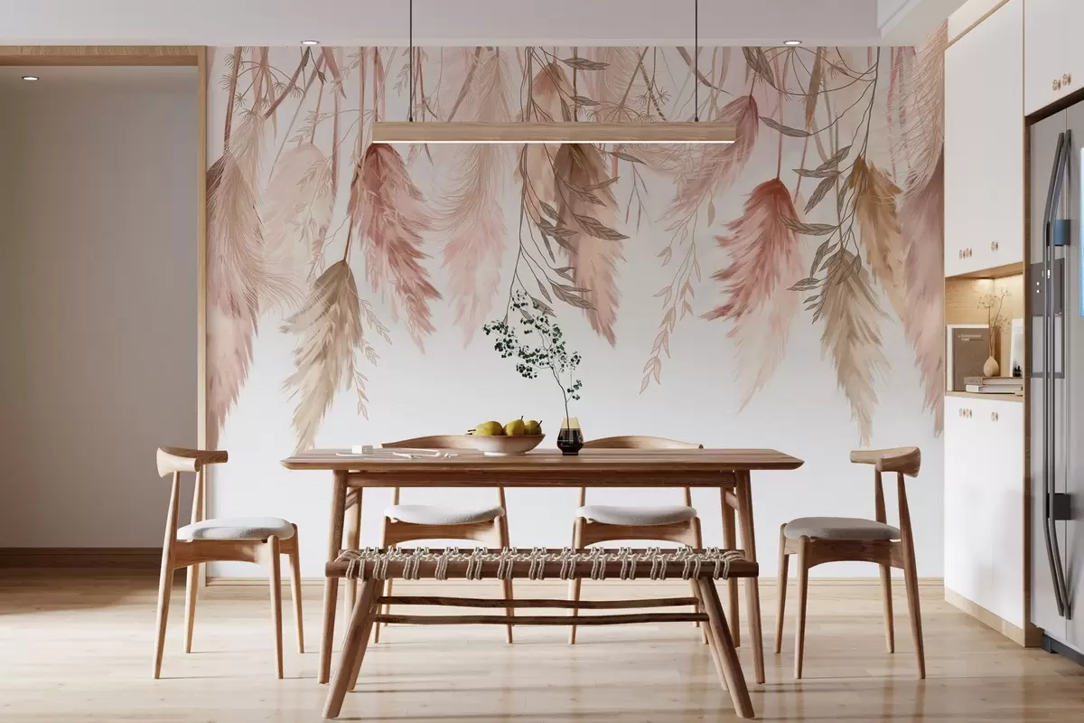 wall murals Сушени цветови цвећа w04253