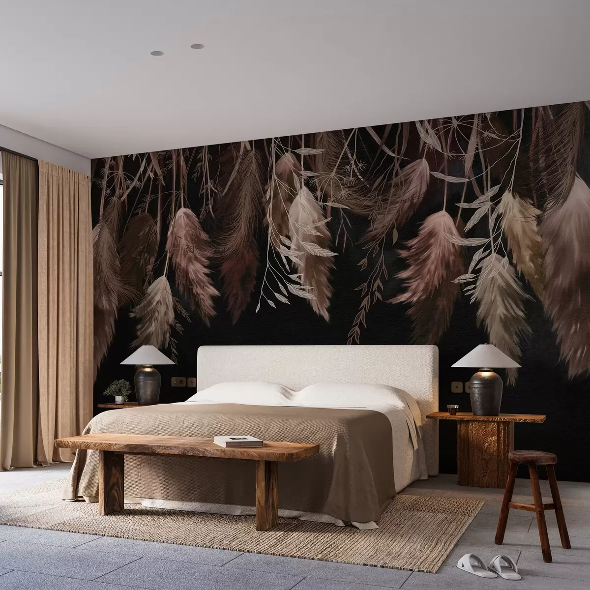 wall murals Сушени цветови цвећа w04253v1