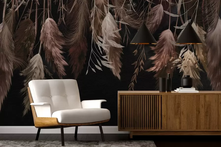 wall murals Сушени цветови цвећа w04253v1