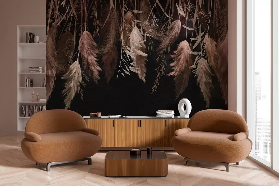 wall murals Сушени цветови цвећа w04253v1