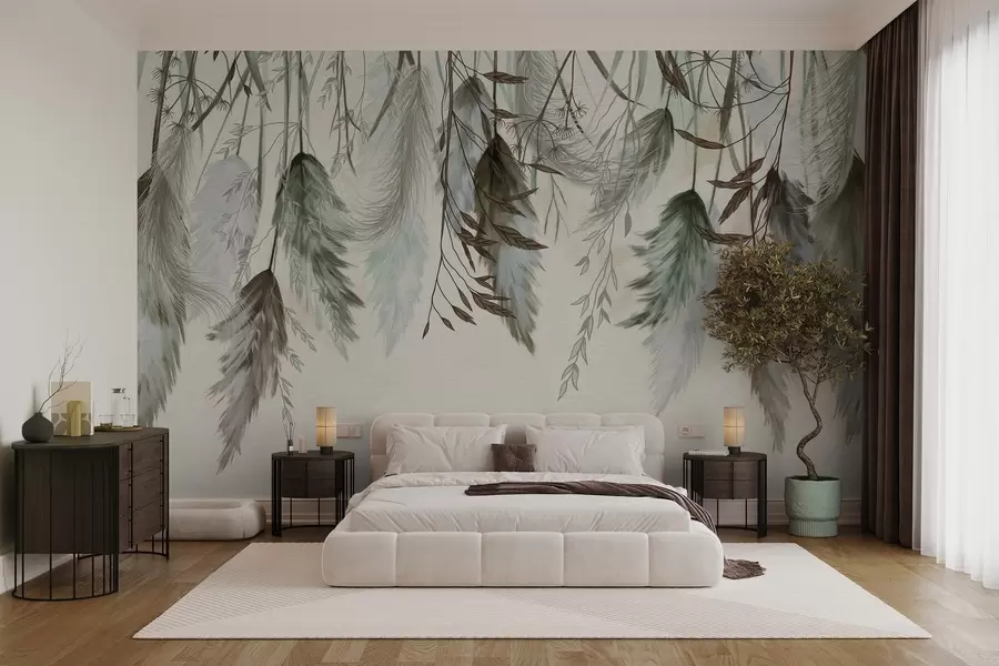 wall murals Сушени цветови цвећа w04253v2