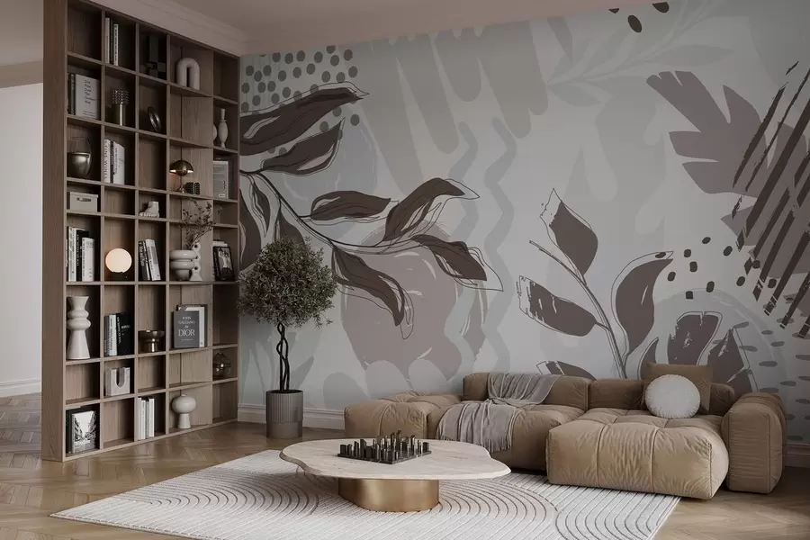 wall murals Апстрактни листови w04281
