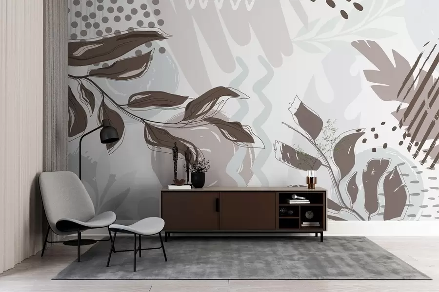 wall murals Апстрактни листови w04281