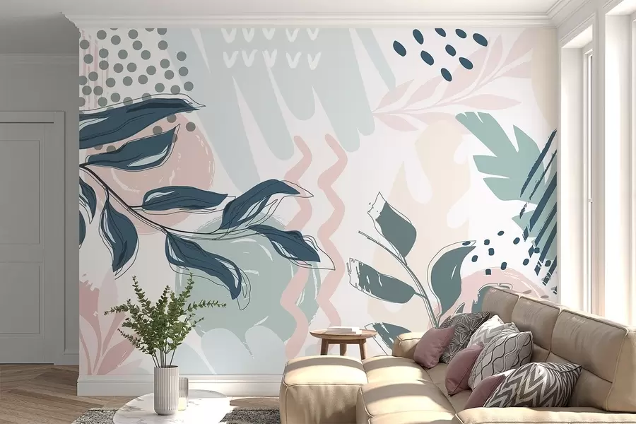 wall murals Апстрактни листови w04281v1