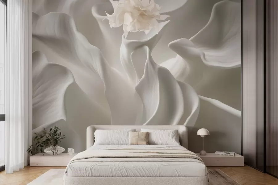 wall murals таласасте латице са имитацијом волумена w04212