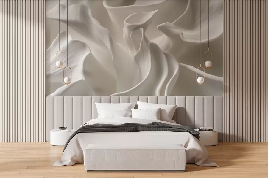 wall murals таласасте латице са имитацијом волумена w04212