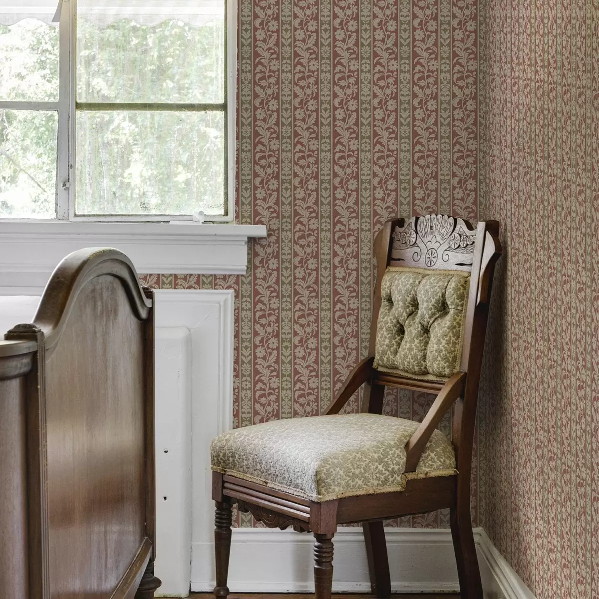 Позадина Ретро вертикалне пруге са цветним узорком a00362