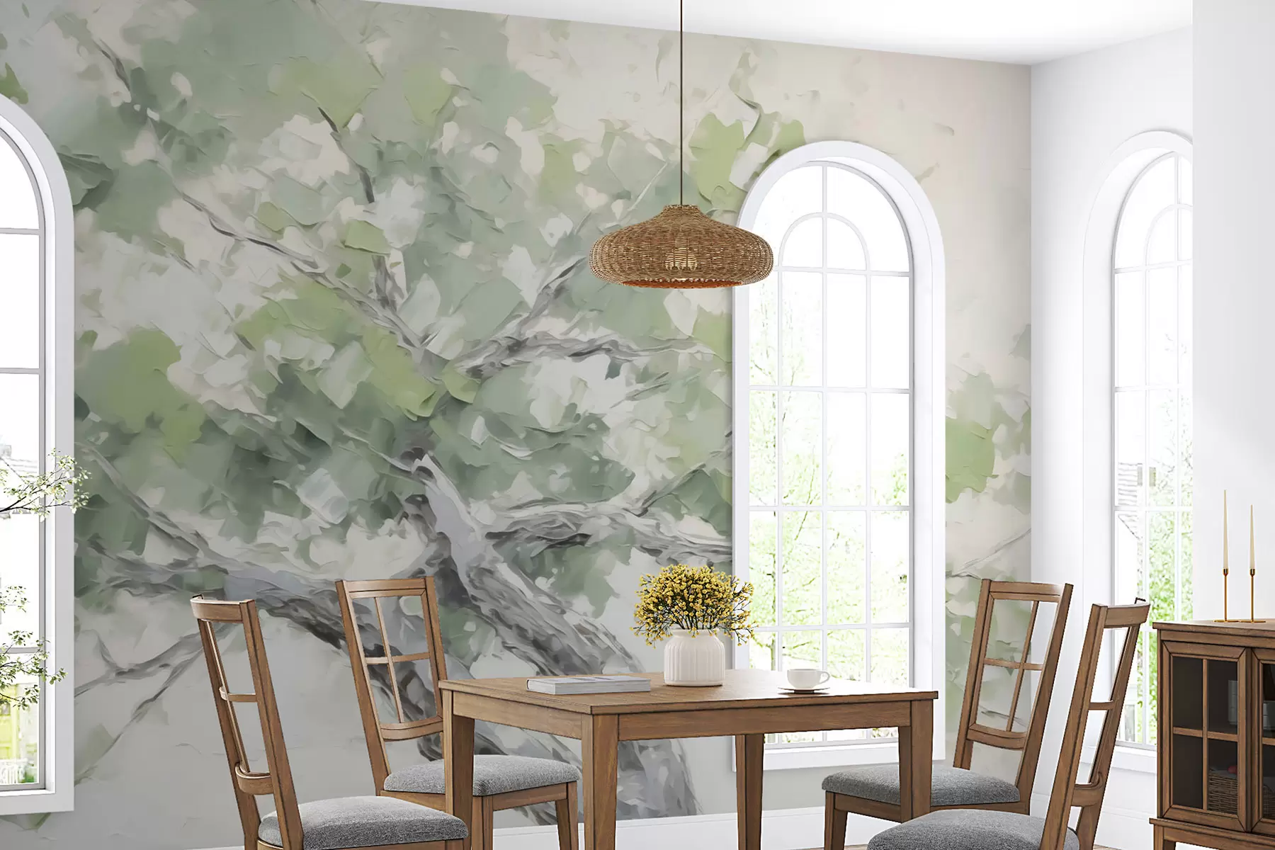 wall murals Сликање имитације дрвета w04292