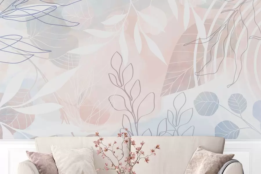 wall murals Апстракција биљака w04297