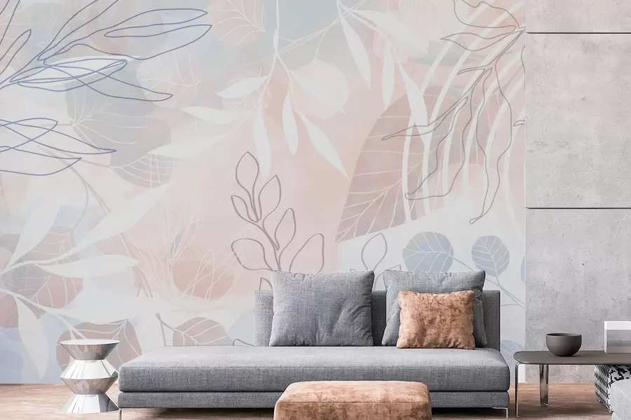 wall murals Апстракција биљака w04297