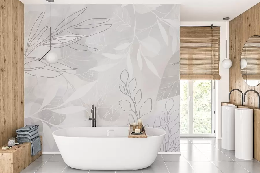 wall murals Апстракција биљака w04297v1