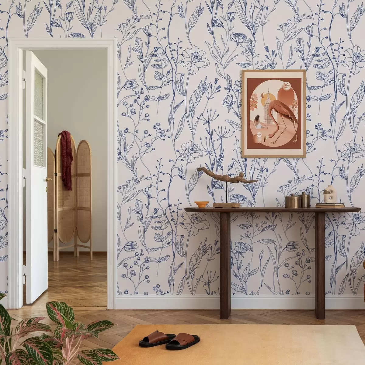 Позадина Минималистичко дивље цвеће a00417v1