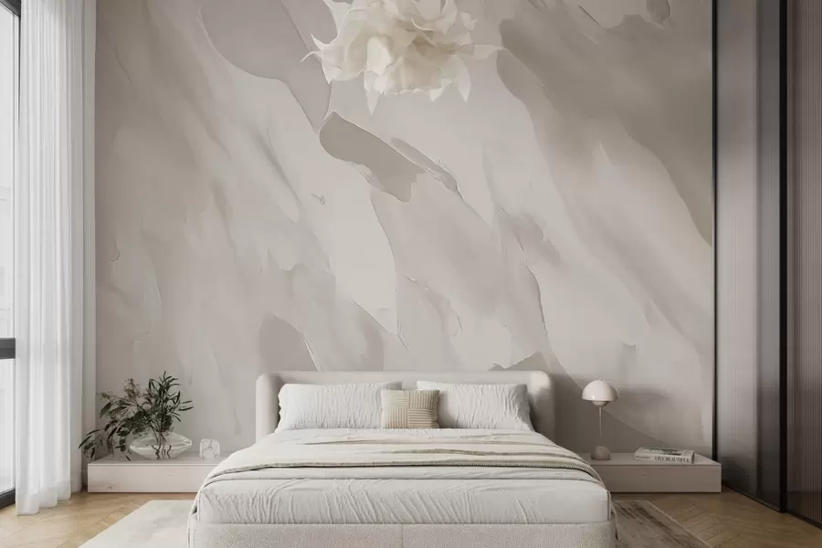 wall murals Потези четкицом на апстрактној позадини са имитацијом истрошене текстуре w04287