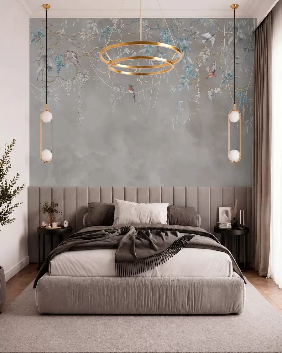 wall murals Иста тема, али са плавим грожђем w04302v1