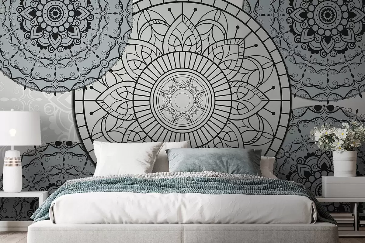 wall murals Мандала у светлим тоновима w09182