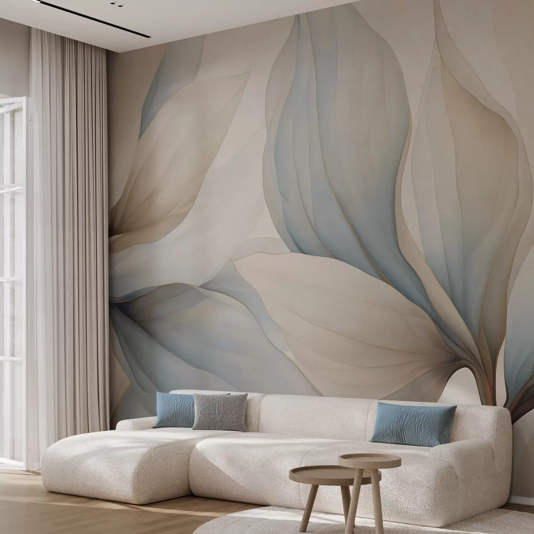 wall murals Велике латице акварела w04317