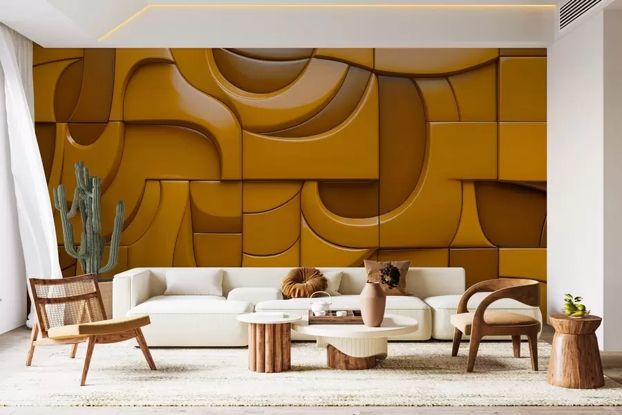 wall murals Осликани рељефни зид w04321