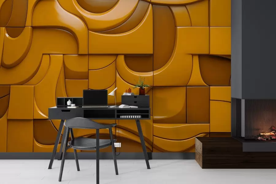 wall murals Осликани рељефни зид w04321