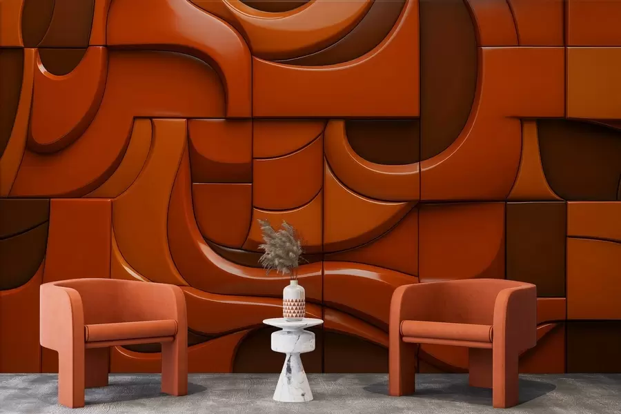 wall murals Осликани рељефни зид w04321v1