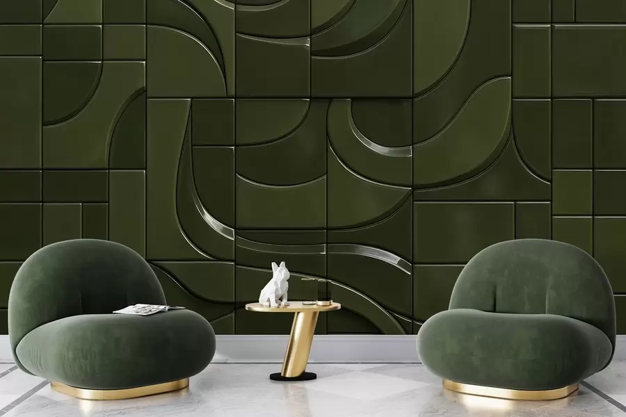 wall murals Имитација сјајних панела w04325