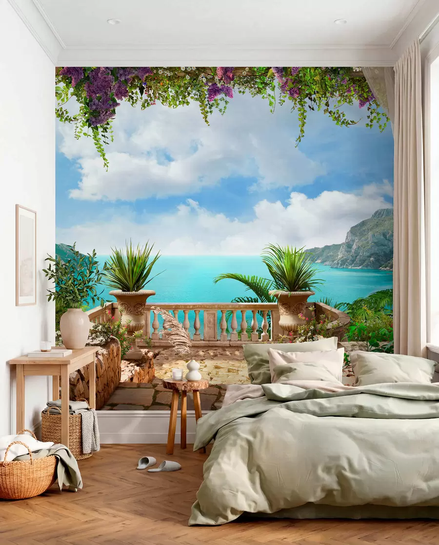 wall murals Веранда, са погледом на залив u68055