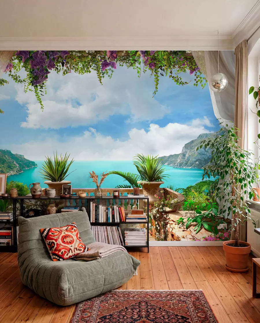 wall murals Веранда, са погледом на залив u68055