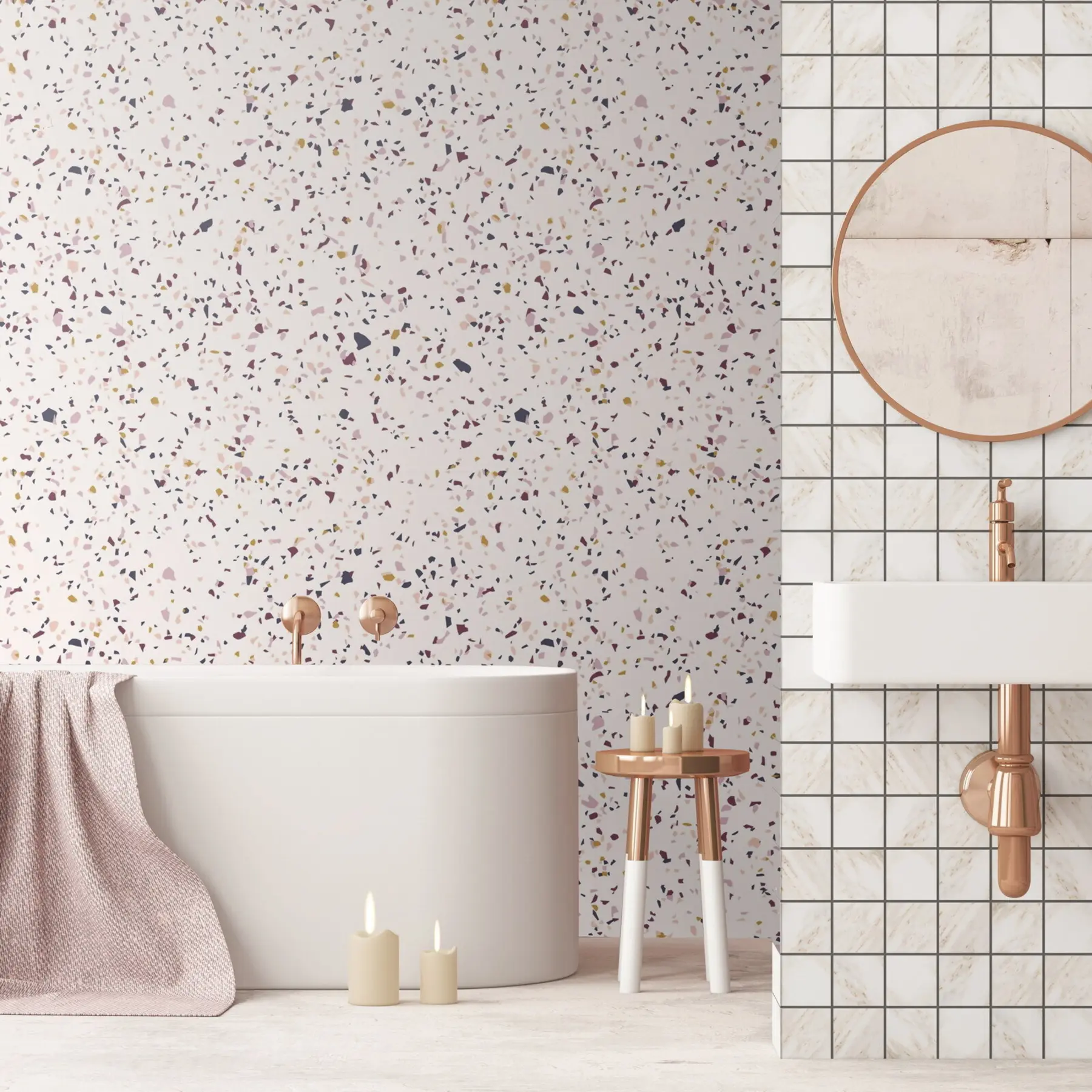 wall murals Ефекат мрвице боје, Бохо стил u71766