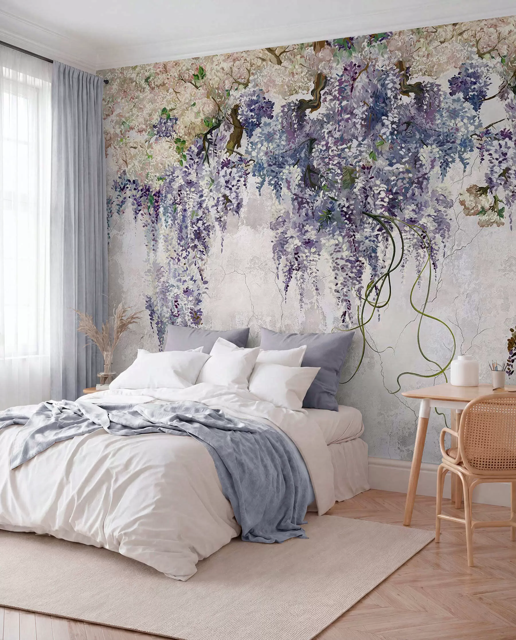 wall murals Glicinija na patini u71720